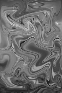 Abstrakte wellenartige Muster in Schwarz Weiß by other-view