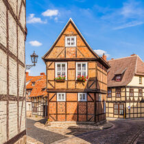 Fachwerkhäuser in der Altstadt von Quedlinburg by dieterich-fotografie