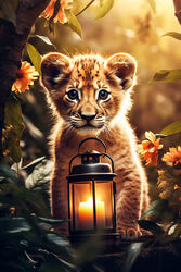 Lion-cub-druckdatei