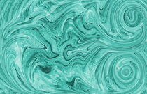 Abstrakte wellenartige Muster in blau und weiß. by other-view