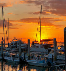 Sunset Dock von O.L.Sanders Photography