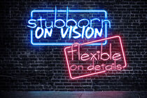 Neonsign - Stubborn on vision by mutschekiebchen