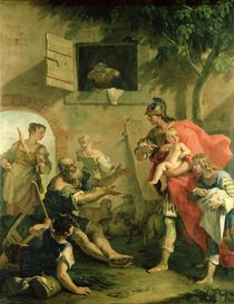 The Infant Cyrus with the Shepherd  by Sebastiano Ricci