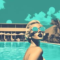 'SWIMMING POOL' von Poptonicart by Claudia Sauter