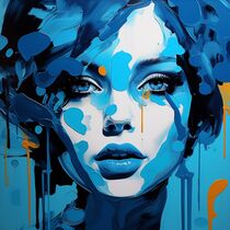 BLUE by Poptonicart by Claudia Sauter