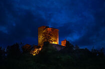 Burg Trifels bei Nacht by waldlaeufer