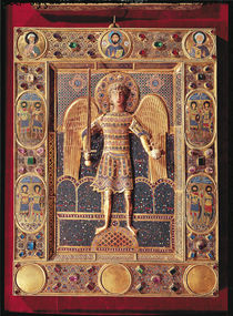 Enamelled plaque depicting the Archangel Michael  von Byzantine