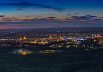 Kaiserslautern Panorama bei Abenddämmerung