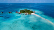 Malediven Insel von Oben von Patrick Gross