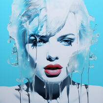 ICE WOMAN LIPSTICK by Poptonicart by Claudia Sauter