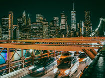 New York City Skyline von der Brooklyn Bridge von Patrick Gross