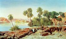 Philae on the Nile  by Edward Lear