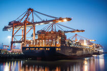 Containerschiff MSC Hamburg Hamburger Hafen Containerterminal Eurogate von olliventure
