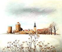 Burg Querfurt im Winter by Heike Jäschke