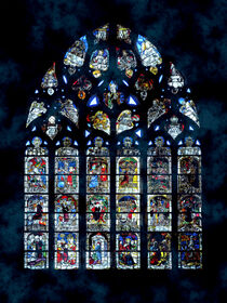 Kirchenfenster in Locronan von Leopold Brix