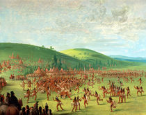 Indian Ball Game  by George Catlin