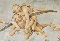 One of the Damned Riding on a Devil von Luca Signorelli