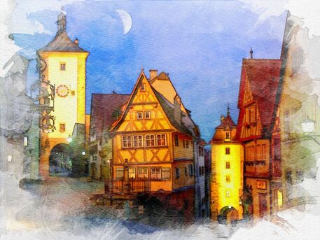 Rothenburg-watercolor