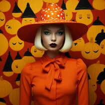 HALLOWEEN CHIC WOMAN by Poptonicart by Claudia Sauter