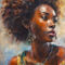 'African Woman 1' von Michael Jaeger