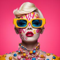 PINK FASHION by Poptonicart by Claudia Sauter
