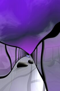 der Weg unter einem violetten Himmel by artforyou