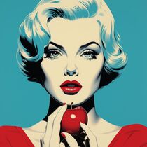 APPLE LADY by Poptonicart by Claudia Sauter