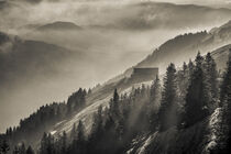 Berge im Nebel - Foggy mountains von Susanne Fritzsche
