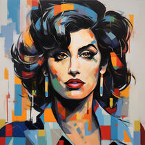 'Die Musik von Amy Winehouse - Pop Art Portrait' von Frank Daske