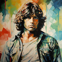 Die Musik von Jim Morrison - Pop Art Portrait von Frank Daske