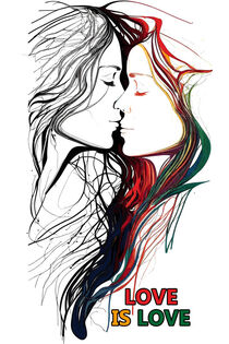 Kissing Girls - Love Is Love (LGBTQ+)  von Frank Daske