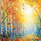 Autumnal-forest-indian-summer-digital-painting-on-canvas-print-wallart