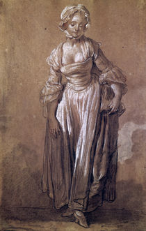 Standing Young Girl by Jean Baptiste Greuze