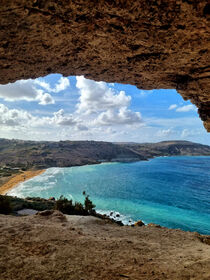 Felsendurchblick auf Malta von Edgar Schermaul