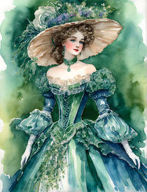 Junge Frau im viktorianischen Stil by Michael Jaeger