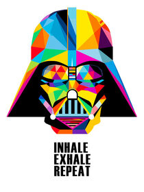 Richtig atmen mit Darth Vader - Inspiriert von Okuda San Miguel von Frank Daske
