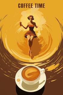 Zeit für einen Kaffee | Küchen-Poster von Frank Daske
