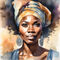'African Woman 2' von Michael Jaeger