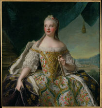 Dauphine Marie-Josephe de Saxe  by Jean-Marc Nattier