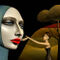 'The woman with the sad face' von Odon Czintos