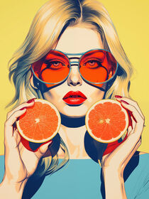 Grapefruit Girl |  Pop Art Serie (1/4) by Frank Daske