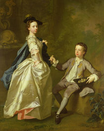 The Hon. Rachel Hamilton and her brother von Allan Ramsay