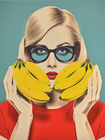 Banana Girl | Pop Art Serie (3/4) von Frank Daske