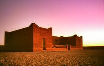 House at dusk, Amsel, Algeria by David Halperin