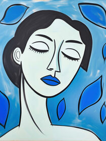 Blaue Matisse Frau | Blue Matisse Lady von Frank Daske
