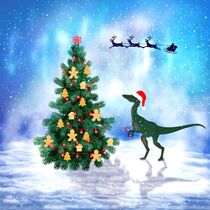 Dinosaur Christmas by Anastasiya Malakhova