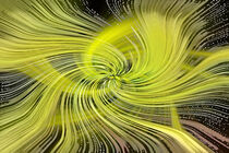 Digital Yellow and Lime Swirl by Malc McHugh