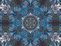 Kaleidoskop von Nigelia in Blau by marie-t