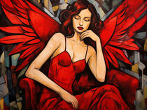 Engel in Rot | Red Angel by Frank Daske