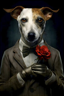 Jack Russell Terrier als Casanova by Bettina Dittmann